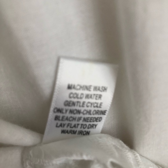 Kaktus women’s white cotton short sleeve lace tunic, light boho design, SZ small - Picture 5 of 5